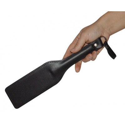 Черная кожаная шлепалка Новичок - 30 см. Черная кожаная шлепалка Новичок - 30 см.