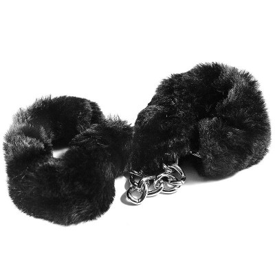 Наручники с черным искусственным мехом Наручники с черным искусственным мехом
