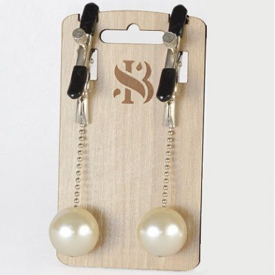 Зажимы на соски с бусинами под жемчуг Pearl Зажимы на соски с бусинами под жемчуг Pearl