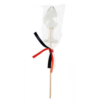 Прозрачный леденец в форме малой анальной пробки со вкусом пина колада Прозрачный леденец в форме малой анальной пробки со вкусом пина колада