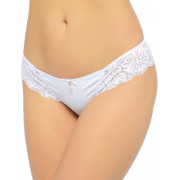 Трусики-стринг из мягкой эластичной ткани и кружева