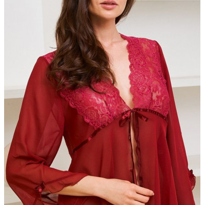 Изысканный пеньюар из прозрачного шифона Изысканный пеньюар из прозрачного шифона