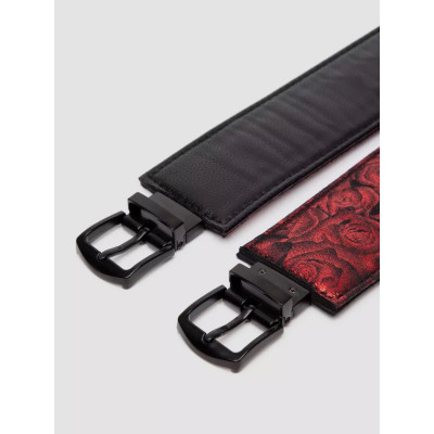 Красно-черные наручники Reversible Faux Leather Wrist Cuffs Красно-черные наручники Reversible Faux Leather Wrist Cuffs