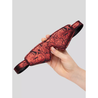 Двусторонняя красно-черная маска на глаза Reversible Faux Leather Blindfold Двусторонняя красно-черная маска на глаза Reversible Faux Leather Blindfold