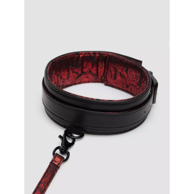 Стильный ошейник с поводком Reversible Faux Leather Collar and Lead Стильный ошейник с поводком Reversible Faux Leather Collar and Lead