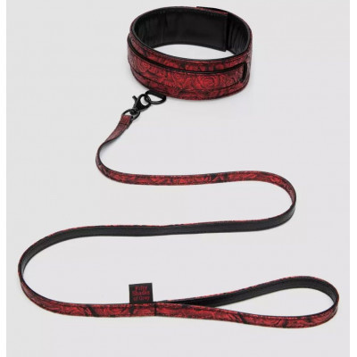 Стильный ошейник с поводком Reversible Faux Leather Collar and Lead Стильный ошейник с поводком Reversible Faux Leather Collar and Lead