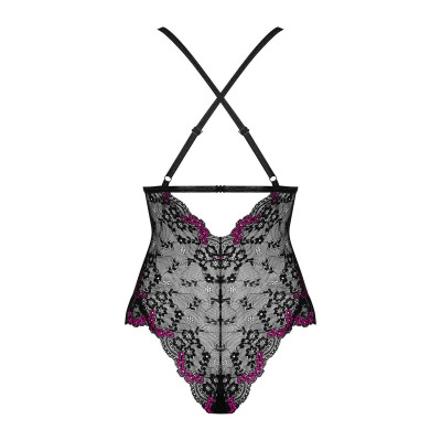 Очаровательное боди Vanessme с кружевными вставками Очаровательное боди Vanessme с кружевными вставками