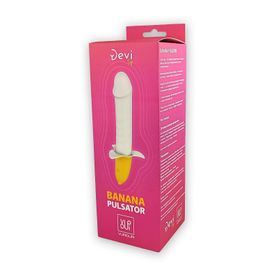Мощный пульсатор в форме банана Banana Pulsator - 19,5 см. Мощный пульсатор в форме банана Banana Pulsator - 19,5 см.