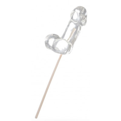 Прозрачный леденец в форме фаллоса со вкусом пина колады Прозрачный леденец в форме фаллоса со вкусом пина колады