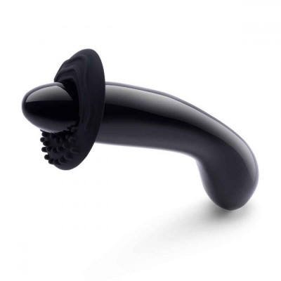 Массажер для G-точки Le Wand Crystal G-Wand из черного обсидиана Массажер для G-точки Le Wand Crystal G-Wand из черного обсидиана