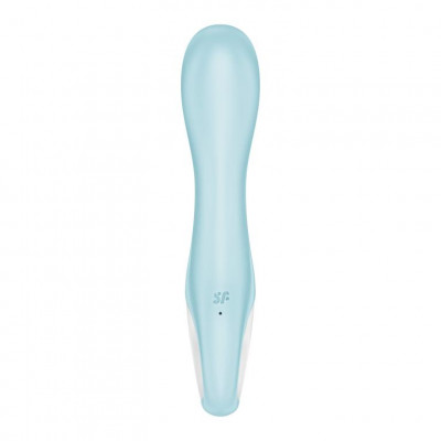 Голубой вибромассажер Air Pump Vibrator 5+ - 21 см. Голубой вибромассажер Air Pump Vibrator 5+ - 21 см.