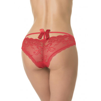 Сексуальные трусики с кружевом и атласным бантом сзади Сексуальные трусики с кружевом и атласным бантом сзади