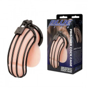 Черная металлическая клетка для члена с замком