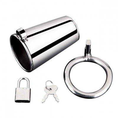 Серебристая сплошная клетка для фаллоса Ultimate Cock Tease Cage Серебристая сплошная клетка для фаллоса Ultimate Cock Tease Cage