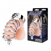 Серебристая клетка для члена Urethral Play Cage