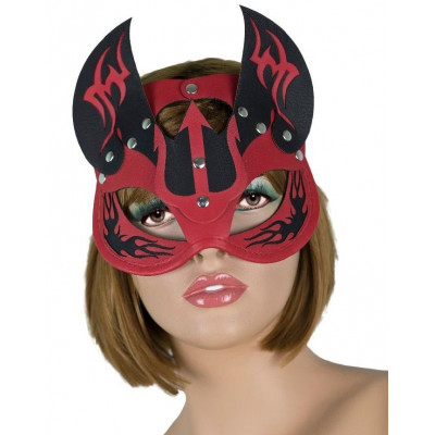Маска дьяволицы с рожками Маска дьяволицы с рожками