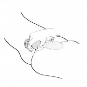 Черный вибростимулятор SANYA - 18,5 см.