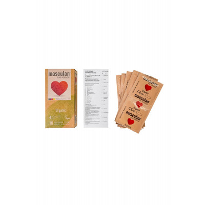 Экологически чистые презервативы Masculan Organic - 10 шт. Экологически чистые презервативы Masculan Organic - 10 шт.
