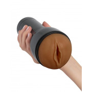 Коричневый мастурбатор-вагина Feel Stroker