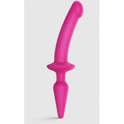 Розовый двусторонний фаллоимитатор Strap-On-Me Dildo Plug-In Switch size S Розовый двусторонний фаллоимитатор Strap-On-Me Dildo Plug-In Switch size S