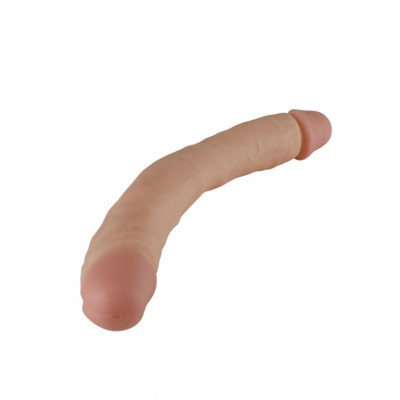 Двусторонний телесный фаллоимитатор REAL - 33 см. Двусторонний телесный фаллоимитатор REAL - 33 см.