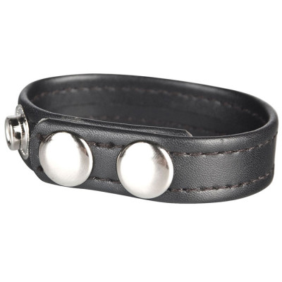 Кольцо на пенис из искусственной кожи на клепках SNAP COCK RING Кольцо на пенис из искусственной кожи на клепках SNAP COCK RING