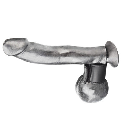 Хомут-утяжка для мошонки из искусственной кожи на липучке VELCRO BALL STRETCHER- 4 см. Хомут-утяжка для мошонки из искусственной кожи на липучке VELCRO BALL STRETCHER- 4 см.