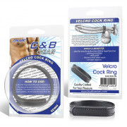 Кольцо на пенис из искусственной кожи на липучке VELCRO COCK RING - 5 см.