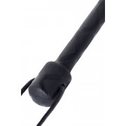 Чёрный стек с фигуркой леопарда на наконечнике - 50 см.