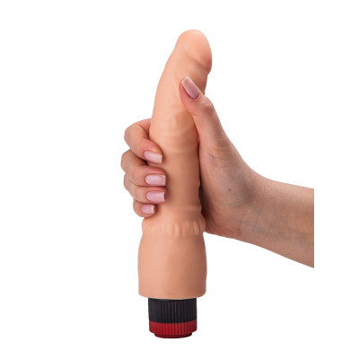 Гелевый вибратор без мошонки - 19,3 см. Гелевый вибратор без мошонки - 19,3 см.