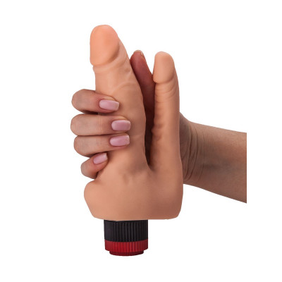 Двойной гелевый вибратор телесного цвета - 17 см. Двойной гелевый вибратор телесного цвета - 17 см.