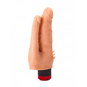 Анально-вагинальный вибромассажёр с шипами для массажа клитора - 17 см.