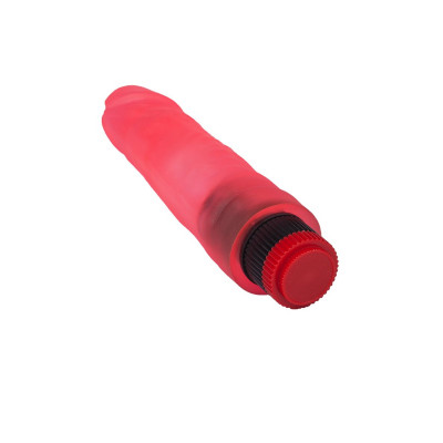 Гелевый вибромассажёр в форме фаллоса - 17,5 см. Гелевый вибромассажёр в форме фаллоса - 17,5 см.