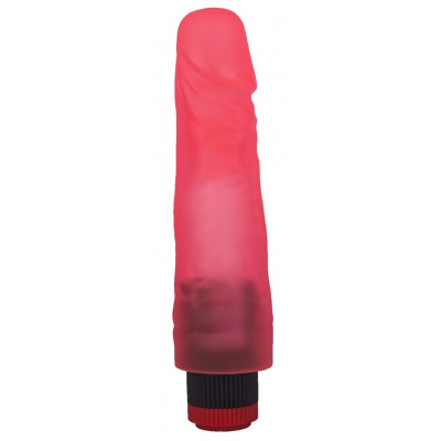 Гелевый вибромассажёр в форме фаллоса - 17,5 см. Гелевый вибромассажёр в форме фаллоса - 17,5 см.