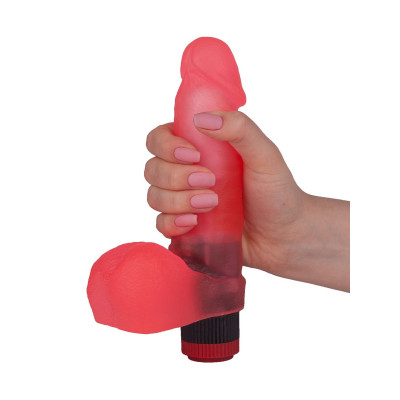 Розовый вибромассажёр в форме фаллоса - 16 см. Розовый вибромассажёр в форме фаллоса - 16 см.