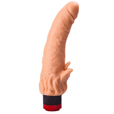 Гелевый вибратор с клиторальными лепестками - 18,5 см. Гелевый вибратор с клиторальными лепестками - 18,5 см.