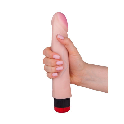 Вибратор с большой розовой головкой ART-Style №1 - 22 см. Вибратор с большой розовой головкой ART-Style №1 - 22 см.