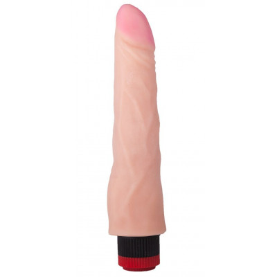 Реалистичный вибромассажёр из киберскин - 23,2 см. Реалистичный вибромассажёр из киберскин - 23,2 см.