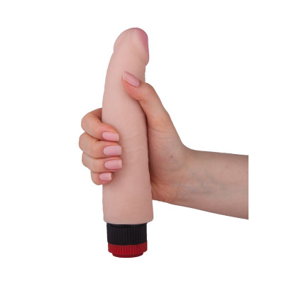 Реалистичный вибратор без мошонки с встроенным контроллером - 21,2 см. Реалистичный вибратор без мошонки с встроенным контроллером - 21,2 см.