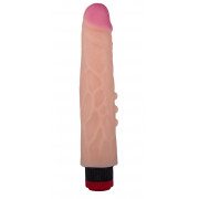 Реалистик с вибрацией и тремя точками с одной из сторон - 24,4 см.