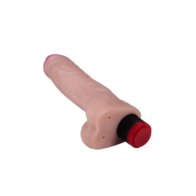 Реалистичный вибратор с мошонкой - 27,2 см. Реалистичный вибратор с мошонкой - 27,2 см.