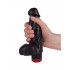 Чёрный фаллический вибромассажёр - 17,8 см. Чёрный фаллический вибромассажёр - 17,8 см.