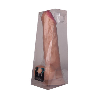 Гигантский фаллоимитатор с мошонкой и присоской - 29 см. Гигантский фаллоимитатор с мошонкой и присоской - 29 см.