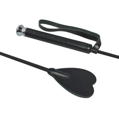 Чёрный стек с шлепком-сердечком - 70 см. Чёрный стек с шлепком-сердечком - 70 см.