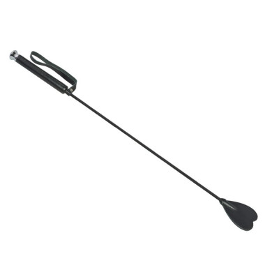 Чёрный стек с шлепком-сердечком - 70 см. Чёрный стек с шлепком-сердечком - 70 см.