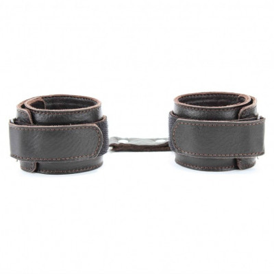 Коричневые кожаные наручники Коричневые кожаные наручники