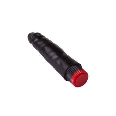 Реалистичный чёрный дилдо с вибрацией - 16,5 см. Реалистичный чёрный дилдо с вибрацией - 16,5 см.