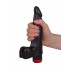 Чёрный вибромассажер-реалистик - 17,8 см. Чёрный вибромассажер-реалистик - 17,8 см.