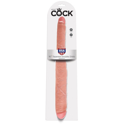 Двусторонний дилдо 16 Tapered Double Dildo - 40,6 см. Двусторонний дилдо 16 Tapered Double Dildo - 40,6 см.