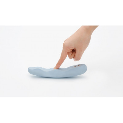 Голубой вибратор IROHA MINAMO с волнами на стволе - 17,5 см. Голубой вибратор IROHA MINAMO с волнами на стволе - 17,5 см.